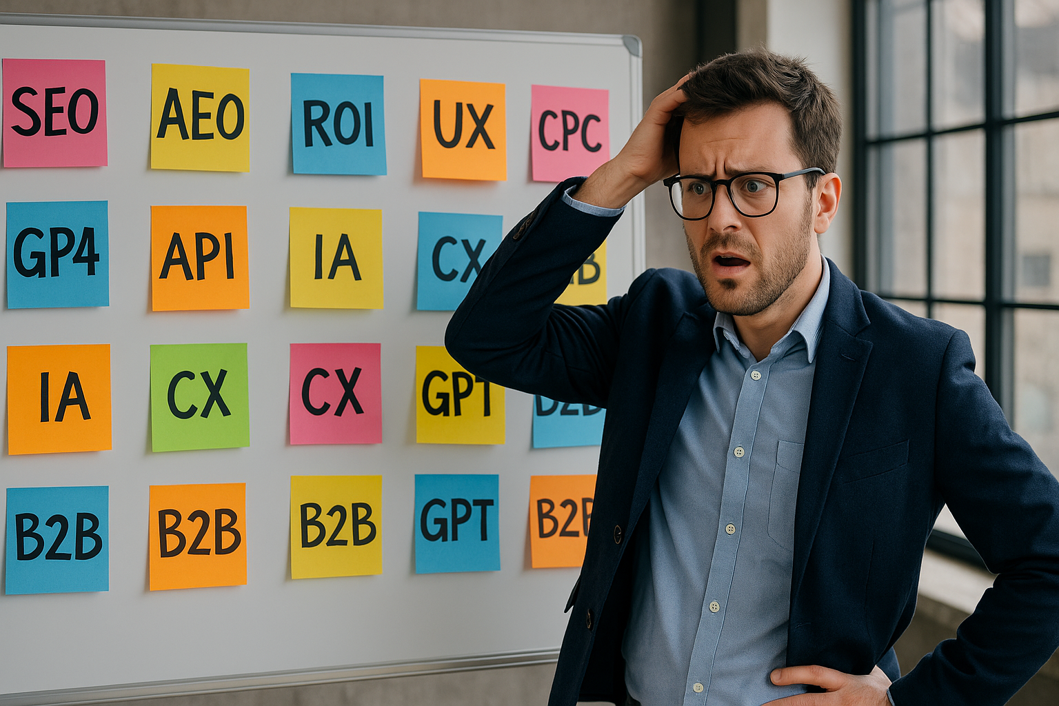 O dia em que me perdi no alfabeto do marketing: SEO, AEO, IA e o fim das vogais